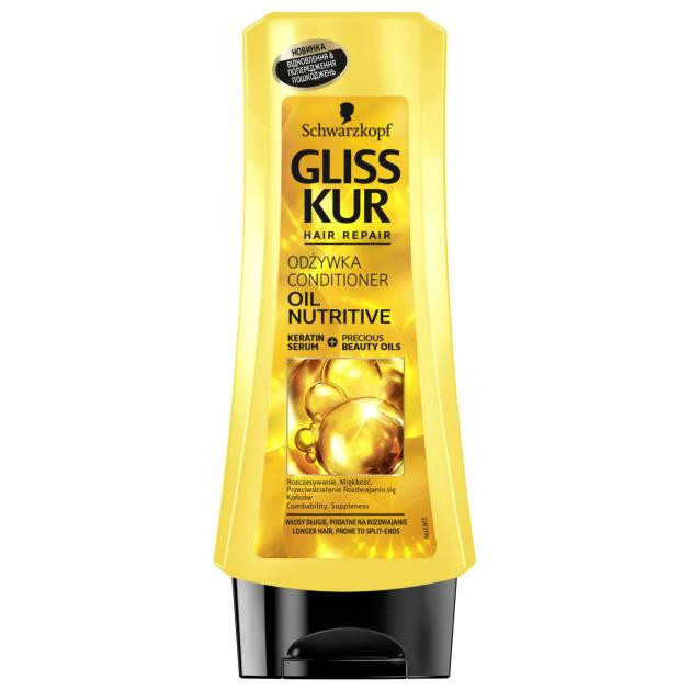 Gliss kur Бальзам  Oil Nutritive для сухих, поврежденных волос с секущимися кончиками 200 мл (9000100398534) - зображення 1