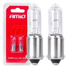   AMIO H21W 12V 21W BAY9S White 03357