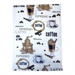   Emily Home Рушник вафельний кухонний Coffee ТМ  біло-коричневий 46х60 см (94280562)