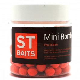   ST Baits Бойлы Mini Bombs Pop Ups «Sweet Plum Orange» 10mm 40g