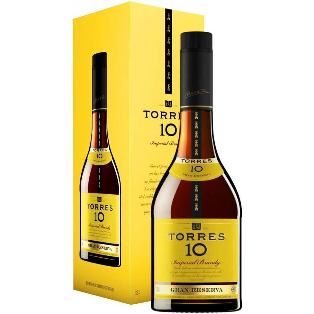 Torres Бренді  10 Reserva Imperial, gift box, 0.7 л (8410113020079) - зображення 1