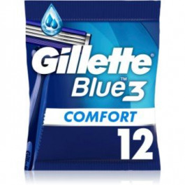   Gillette Blue 3 Comfort одноразова бритва для чоловіків 12 кс