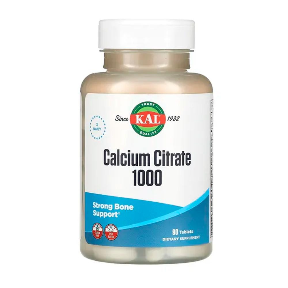 KAL Calcium Citrate 1000 mg, 90 табл. - зображення 1