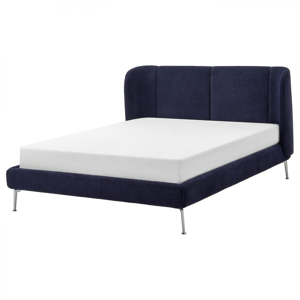 IKEA TUFJORD Каркас з оббивкою Tallmyra black-blue/LindbAden 140x200 (595.553.71) - зображення 1