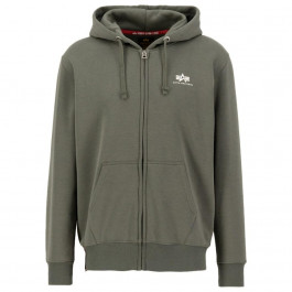   Alpha Industries Кофта  Basic Zip Hoody SL - Dark Olive M