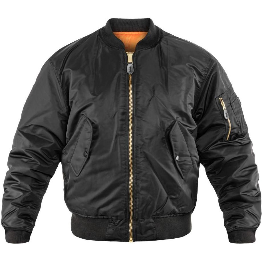 Mil-Tec Куртка Бомбер льотна US BASIC MA1® FLIGHT JACKET Чорна M (10402002-903) - зображення 1