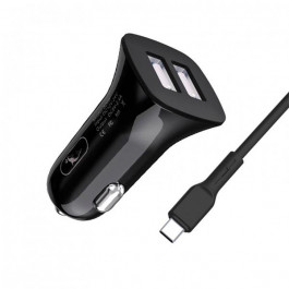   SkyDolphin SZ18T (2USB, 3.4A) Black + USB Type-C (AZP-000100)