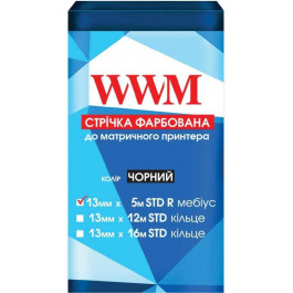   WWM Лента красящая 13мм х 5м STD правый Black (R13.5SR)