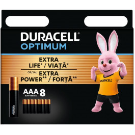   Duracell AAA bat Alkaline 8шт Optimum (5015602)