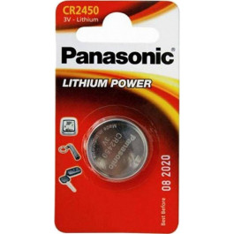   Panasonic CR-2450 bat(3B) Lithium 1шт (CR-2450EL/1B)