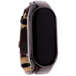   Climber Ремінець  for Xiaomi Mi Band 7 - Metal Case plus Denim Canvas Camouflage brown