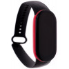 Climber Ремінець  for Xiaomi Mi Band 5/6 - Silicone Two-color Black red - зображення 1