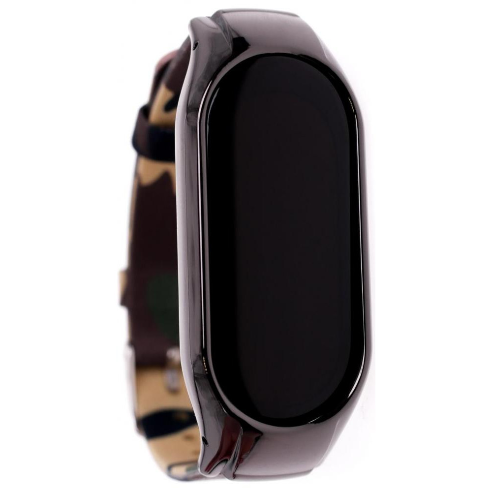 Climber Ремінець  for Xiaomi Mi Band 7 - Metal Case plus Denim Canvas Camouflage Army gree - зображення 1