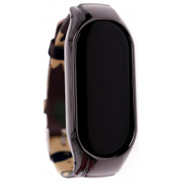   Climber Ремінець  for Xiaomi Mi Band 7 - Metal Case plus Denim Canvas Camouflage Army gree