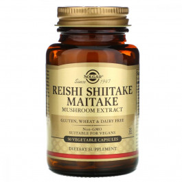   Solgar Минералы и витамины Reishi Shiitake Maitake Mushroom Extract 50вегкапс (36313127)