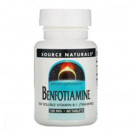   Source Naturals Benfotiamine, 150 mg, 60 Tab