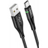 Hoco U93 USB Type-A to USB Type-C 1.2m Black (6931474732170) - зображення 1