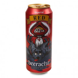   Beeraclez Пиво  Red янтарне з/б, 0.5 л (4054500142216)