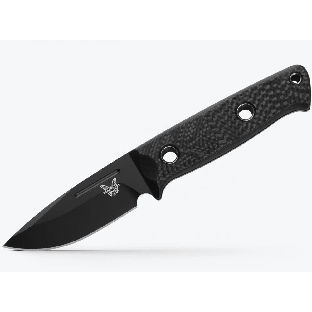 Benchmade Mini Bushcrafter Carbon Fiber Drop-point (165BK) - зображення 1