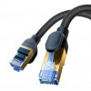 Baseus Braided Ethernet RJ45 Cat.7 10Gbps 5m Black (B0013320B111-05) - зображення 2