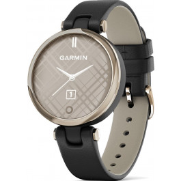   Garmin Lily Classic Edition - Cream Gold Bezel w. Black Case and Italian L.r Band (010-02384-B1/A1)