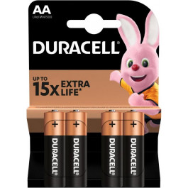   Duracell AA bat Alkaline 4шт (5006200)