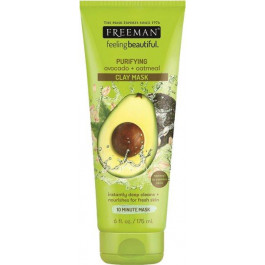   Freeman Beauty Маска для лица  Feeling Beautiful Глиняная Авокадо и Овсяная мука, 175мл (072151452229)