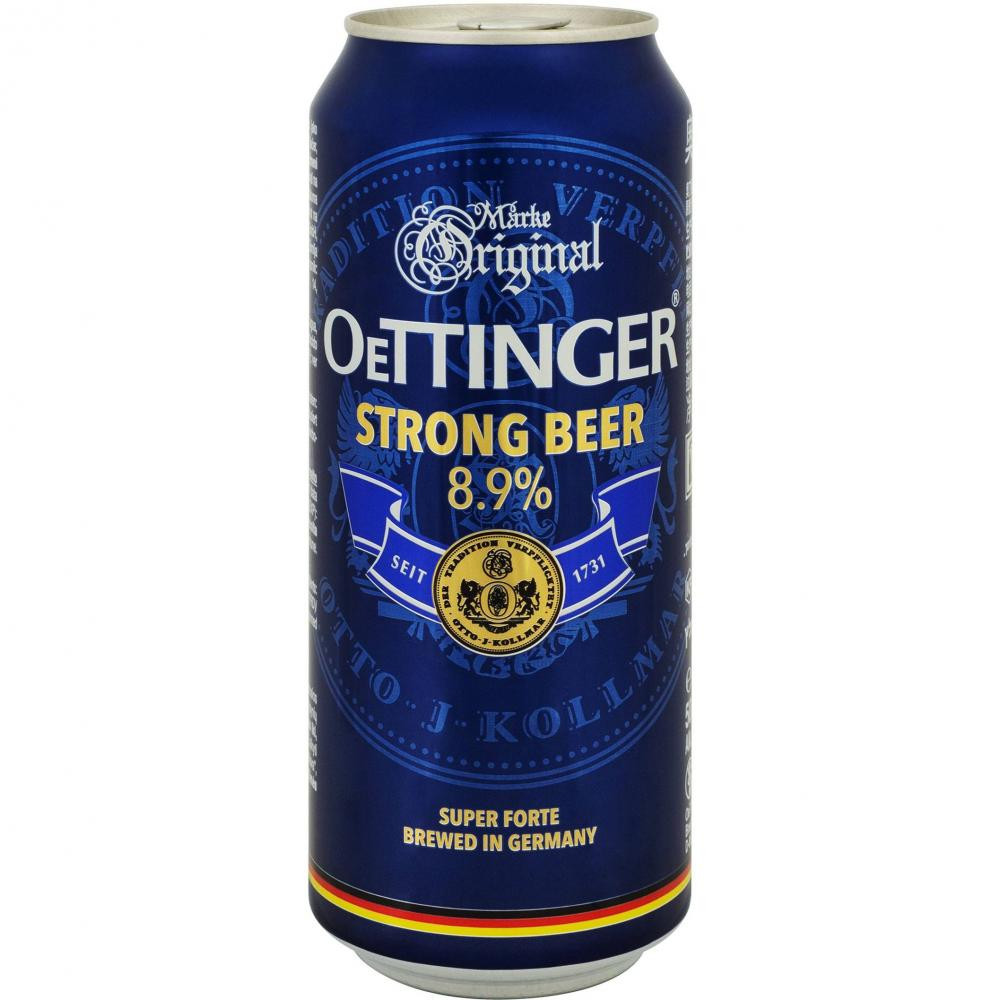 Oettinger Пиво  Strong Beer Міцне світле 8.9% з/б 0.5 л (4014086020483) - зображення 1