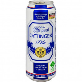 Oettinger Пиво  Pils світле 4.7% з/б 0.5 л (910701) (4014086020360)