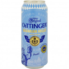   Oettinger Пиво  Bavarian Helles світле 4.7% з/б 0.5 л (4014086020346)