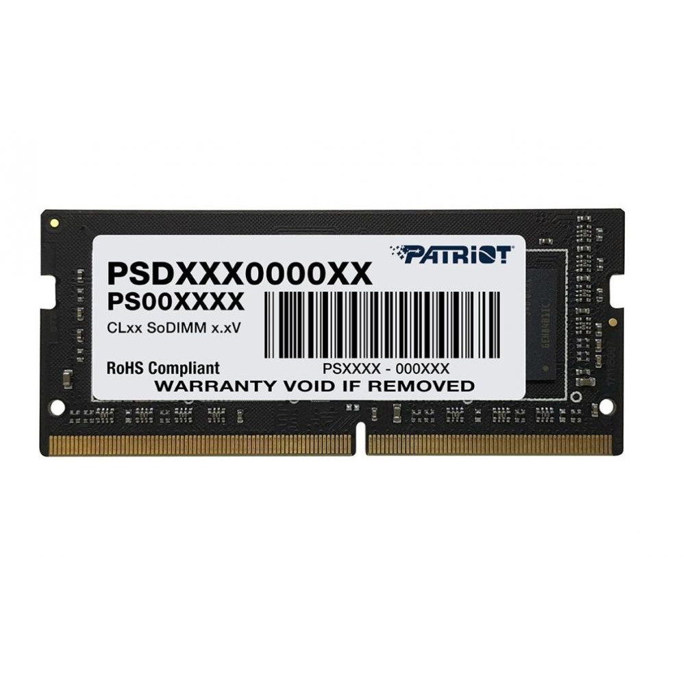 PATRIOT 8 GB SO-DIMM DDR4 2666 MHz (PSD48G26662S) - зображення 1