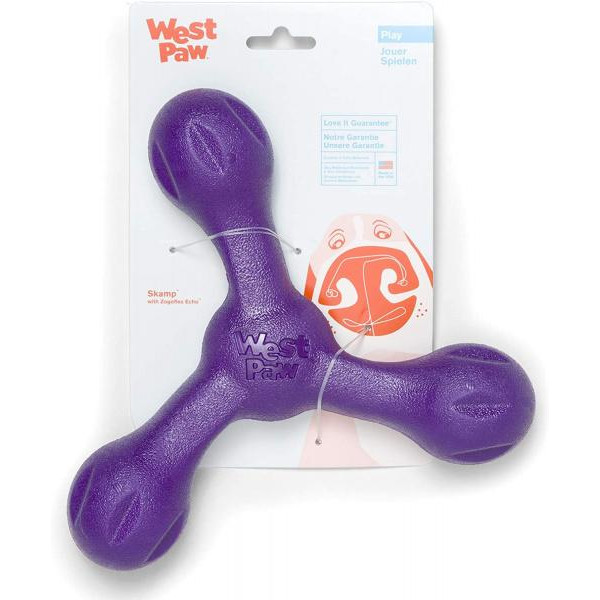 West Paw Игрушка для собак Skamp Large Eggplant BZ031EGG 22 см (747473760184) - зображення 1