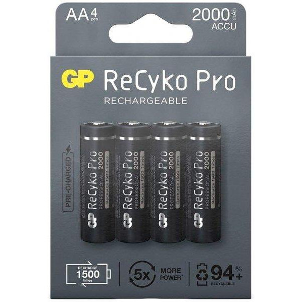 GP Batteries Pro AA 2000mAh, Ni-MH LSD70-5 (GP210AAHCB-2EB4) - зображення 1