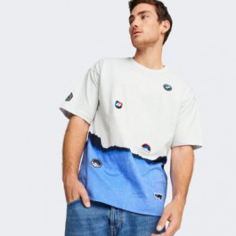   PUMA Біла чоловіча футболка  BMW MMS Garage Crew Tee 624121/07