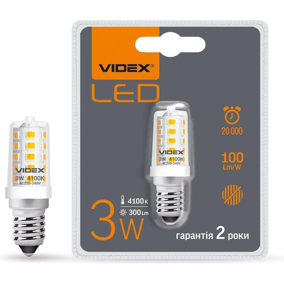 VIDEX LED ST25e 3W E14 4100K 220V (VL-ST25e-03144) - зображення 1