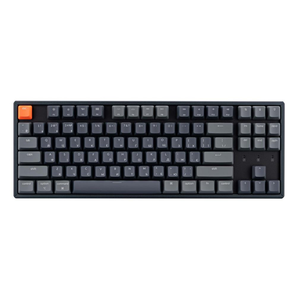 Keychron K8 87Key Gateron G Pro Red BT/USB-A EN/UKR RGB (K8H1_KEYCHRON) - зображення 1