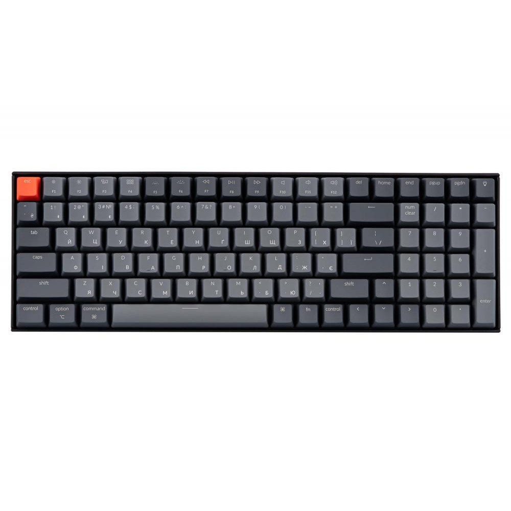 Keychron K4 100Key Gateron G Pro Blue RGB EN/UKR USB/WL Black (K4B2_KEYCHRON) - зображення 1