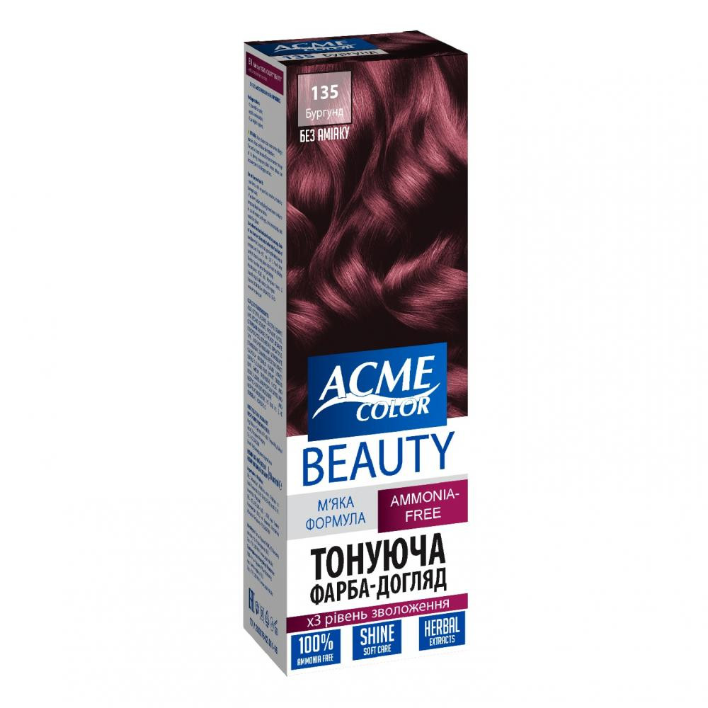 Acme color Гель-фарба  Color Beauty № 135 Бургунд 69 г (4820000300216) - зображення 1