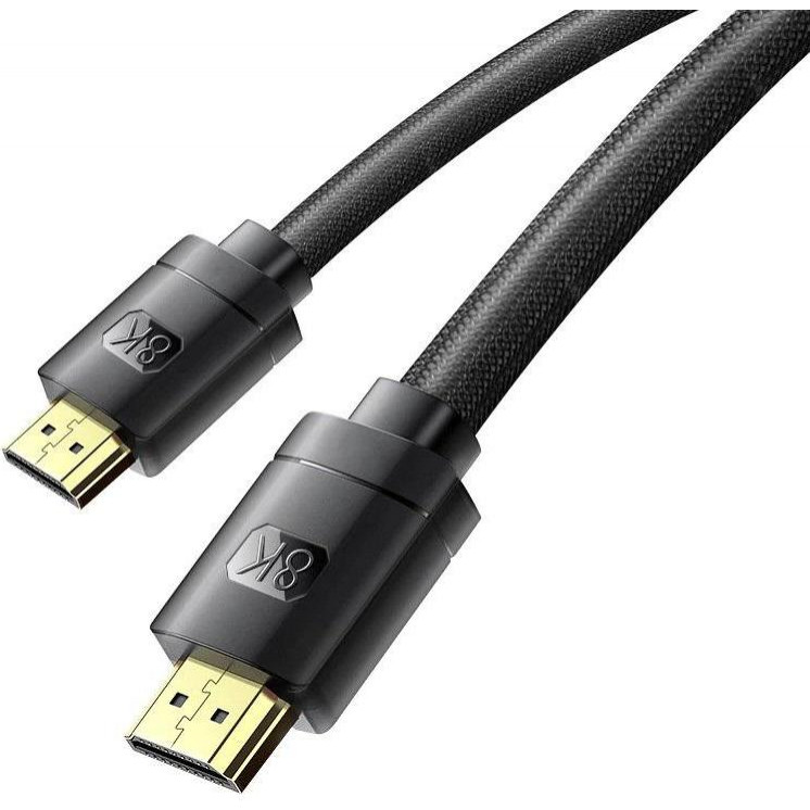 Baseus High Definition Series HDMI 8K to HDMI 8K 2.1 Version HDMI Cable 10m Black (WKGQ040301) - зображення 1