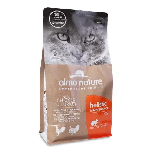 Almo Nature Holistic Cat Chicken & Turkey 0,4 кг (8001154127539) - зображення 1