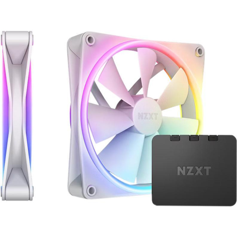 NZXT F140 RGB DUO Twin Pack White (RF-D14DF-W1) - зображення 1