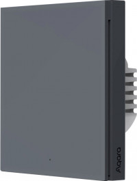   Aqara Smart Wall Switch H1 with neutral, single rocker Gray (WS-EUK03-G)