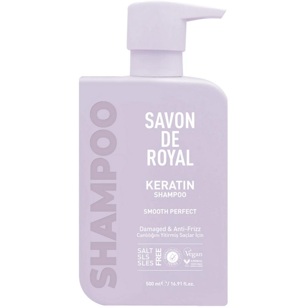 Savon De Royal Шампунь  з кератином для гладкості, 500 мл (8681554625813) - зображення 1