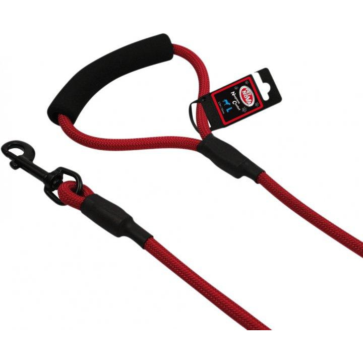 Pet Nova Шнур-поводок  Rope L 1.0x120 см Красный (L-ROPE-RED-L) (5903031442090) - зображення 1