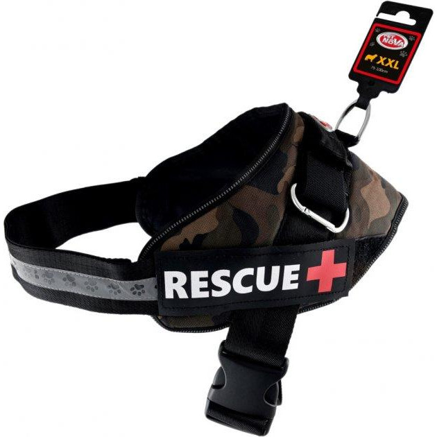 Pet Nova Шлея усиленная  Rescue+ XXL 75-100 см Камуфляжная (HA-RESCUE-CAMUFLAGE-XXL) (5903031442373) - зображення 1