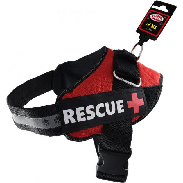 Pet Nova Шлея усиленная  Rescue+ XL 70-90 см Красная (HA-RESCUE-RE-XL) (5903031442243) - зображення 1