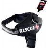 Pet Nova Шлея усиленная  Rescue+ L 65-80 см Чёрная (HA-RESCUE-BL-L) (5903031442175) - зображення 1