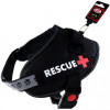 Pet Nova Шлея усиленная  Rescue+ S 45-55 см Чёрная (HA-RESCUE-BL-S) (5903031442151) - зображення 1