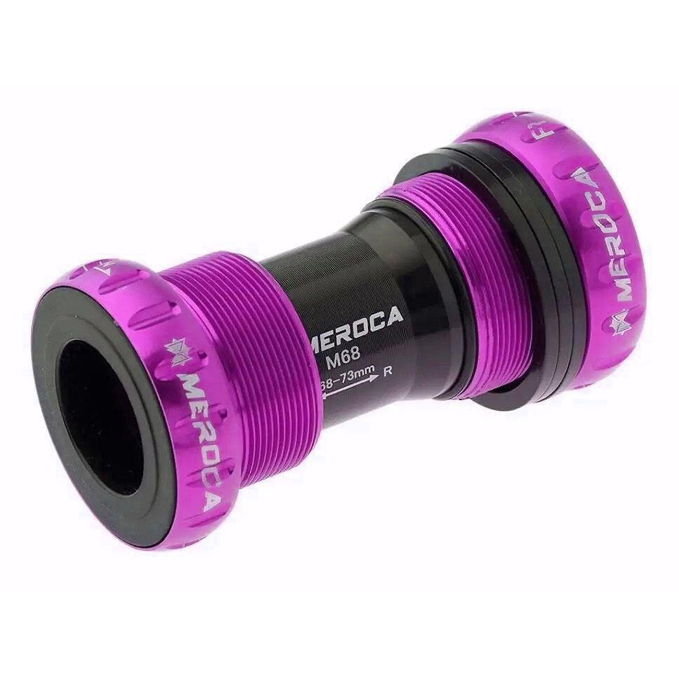  Каретка Meroca BB52 Hollowtech II BSA Фіолетовий (ROCA-purple) - зображення 1