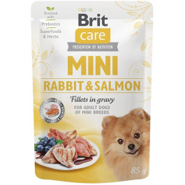   Brit Mini Rabbit Salmon fillets in gravy 85 г (100218/4432)